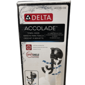 DELTA Accolade Wall Mounted 3-Prong J-Hook Towel Hook in Oil Rubbed Bronze