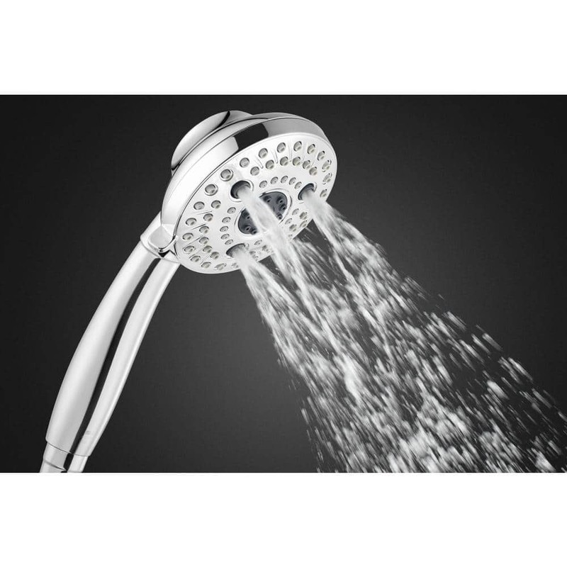 Glacier Bay Lavmere 7-Spray 4.2" Handheld Shower Head 1.8 GPM Chrome - Image 4