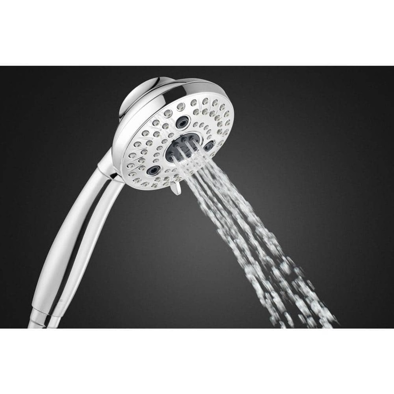 Glacier Bay Lavmere 7-Spray 4.2" Handheld Shower Head 1.8 GPM Chrome - Image 6