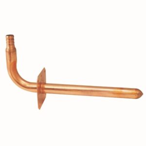 Apollo 8 in. x 1/2 in. Copper PEX-B Barb Stub-Out 90-Degree Elbow with Flange