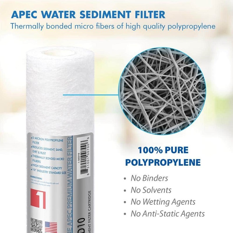 APEC Water Systems Ultimate 10 in. 5-Micron Sediment Replacement Filter - Image 3