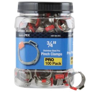 Apollo 3/4 in. Stainless Steel PEX-B Barb Pro Pinch Clamp Pro Pack (70-Pack)