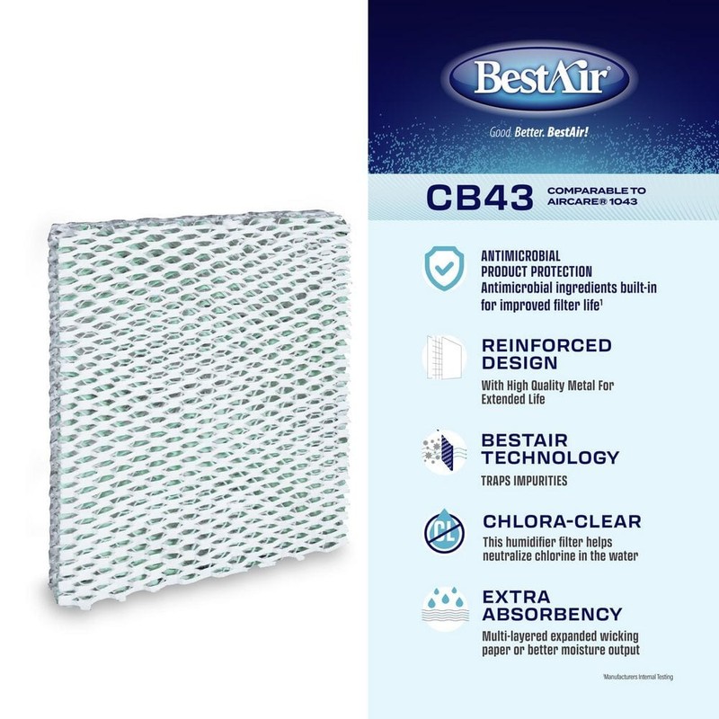 BestAir CB43 Humidifier Wick Filter for AirCare - Image 2