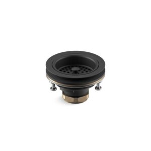 KOHLER Duostrainer 4-1/2 in. Sink Strainer in Matte Black