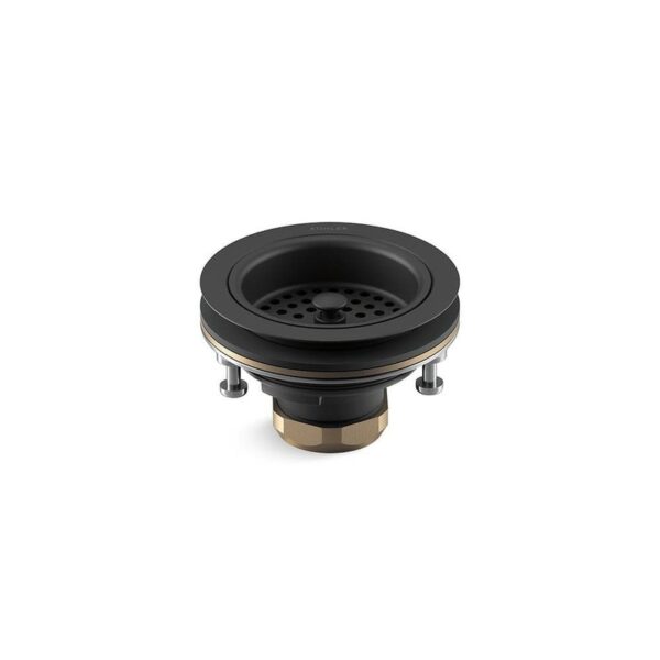 KOHLER Duostrainer 4-1/2 in. Sink Strainer in Matte Black