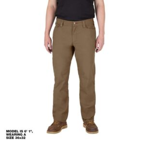 Milwaukee Men's 32 in. x 30 in. Khaki Cotton/Polyester Work Pants with 7 Pockets