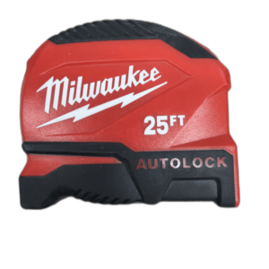 Milwaukee 25 ft. Compact Auto Lock Tape Measure with Fractional Scale