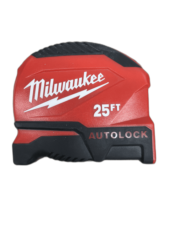 Milwaukee 25 ft. Compact Auto Lock Tape Measure with Fractional Scale