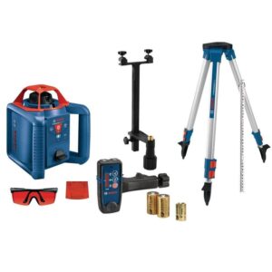 Bosch 800 ft Rotary Laser Level Self Leveling Hard Carrying Case