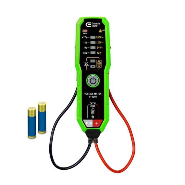 Commercial Electric 4-Range Electronic AC/DC Voltage Tester
