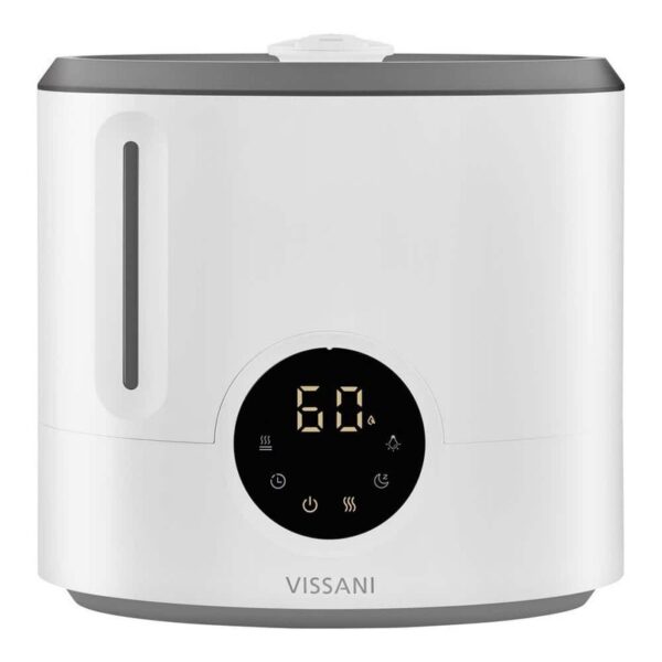 Vissani 2 Gal Ultrasonic Humidifier Cool Warm Mist 360 Dual Nozzle Large Room