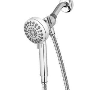 Waterpik DualDock 7-Spray Wall Mount Handheld Shower Head 1.8 GPM Chrome
