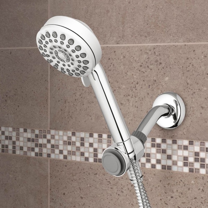Waterpik DualDock 7-Spray Wall Mount Handheld Shower Head 1.8 GPM Chrome - Image 7