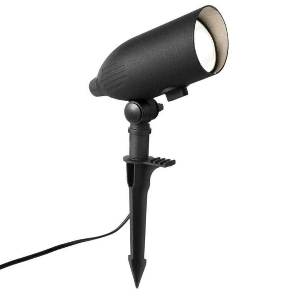 Hampton Bay 430 Lumens Black Hardwired Low Voltage LED Adjustable Light Color