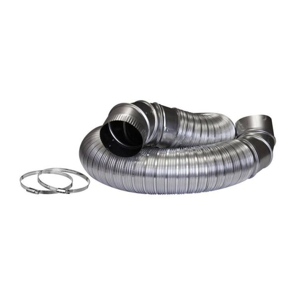 Everbilt 4 in. x 8 ft. All Metal Dryer Vent Hook-Up Kit