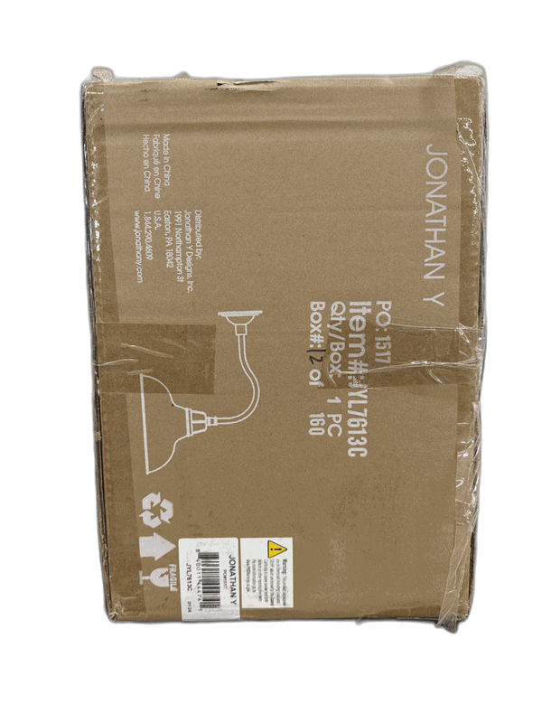 JONATHAN Y Aurora 12.25 in. Navy 1-Light Farmhouse Industrial Indoor/Outdoor - Image 9