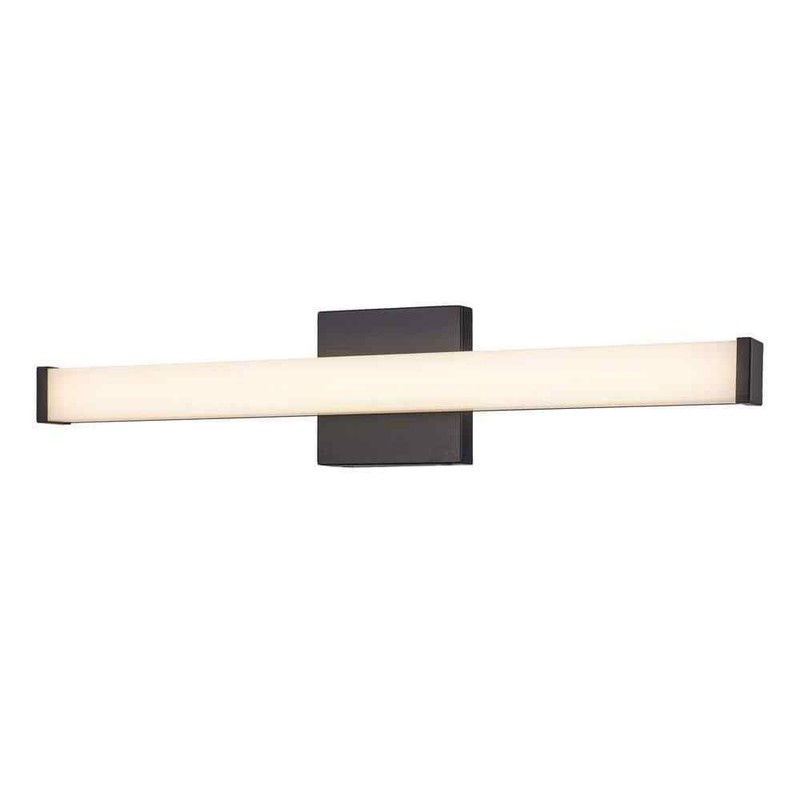 Bel Air Lighting Miles 24 in. Integrated LED Black Bathroom Vanity Light Fixture - Image 8