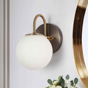 LNC 5.3 in. Modern Brushed Gunmetal Grey Bathroom Wall Sconce Vanity Light