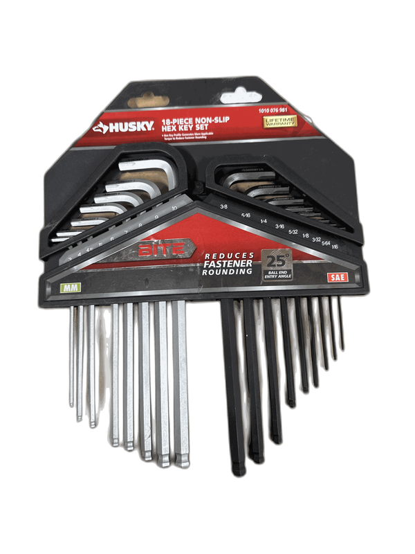 Husky BITE SAE/Metric Non-Slip Hex Key Set (18-Piece) - Image 10