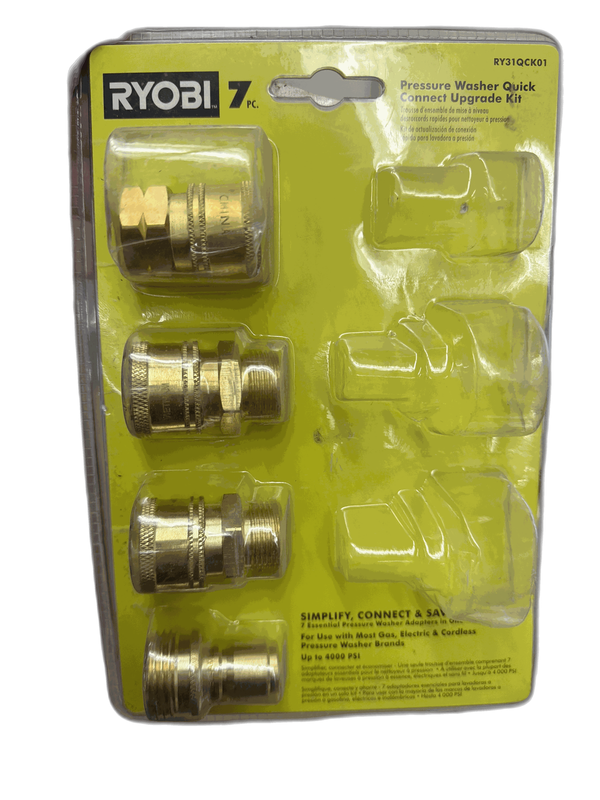 RYOBI 7-Piece Pressure Washer Quick Connect Upgrade Kit MISSING