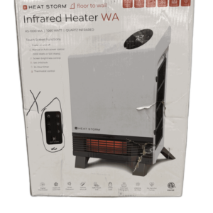 Heat Storm 1,000Watt Electric Floor to Wall Unit Infrared Space Heater NO REMOTE