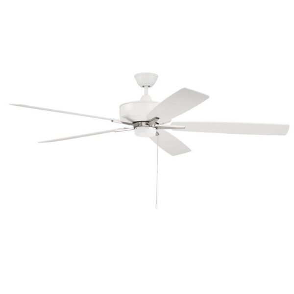 CRAFTMADE Super Pro 60 in. 3-Speed Reversible Motor Ceiling Fan in White