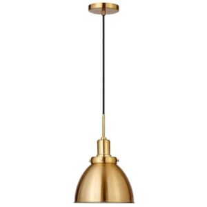 Meyer&Cross Madison 1-Light Brass Pendant with Metal Shade