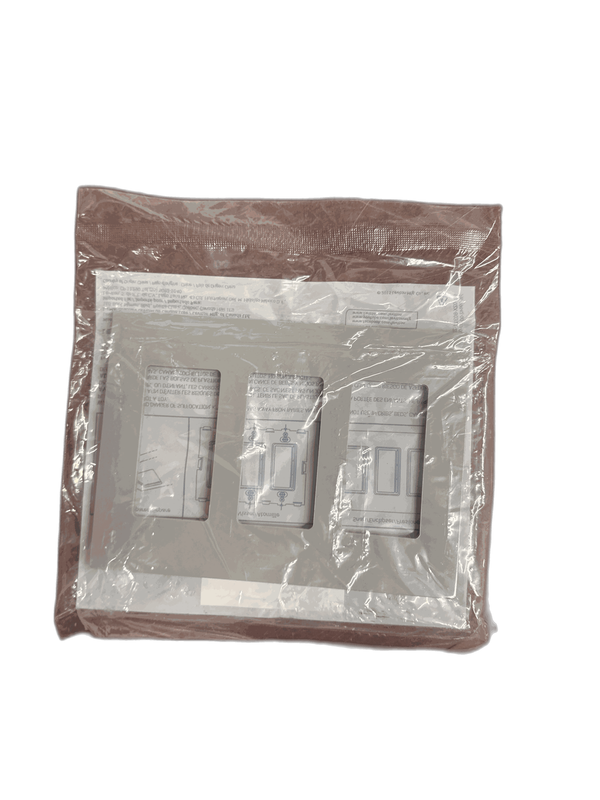 Leviton 3-Gang Gray Rocker Screwless Wall Plate Polycarbonate 80311-GY (1-Pack) - Image 4