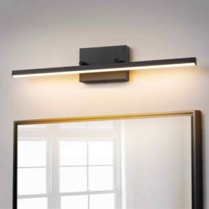 RRTYO Willow 1-Light 24 in. Modern Black Linear Dimmable Bathroom Vanity Light