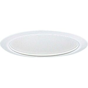Progress Lighting 6 in. White Baffle Trim for Shallow Recessed Housings