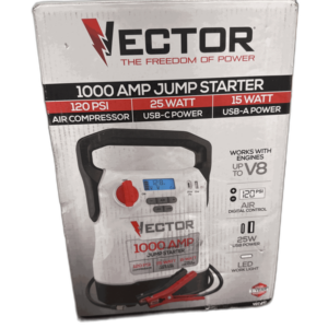 VECTOR 1000 Amp Jump Starter, Compressor, USB Power