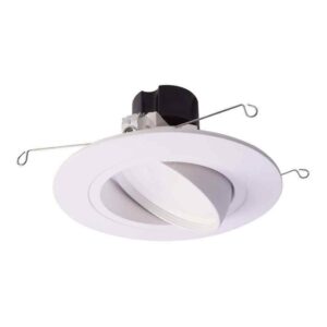 HALO RA 5 in. and 6 in. White Integrated LED Recessed Ceiling Light Fixture Adju