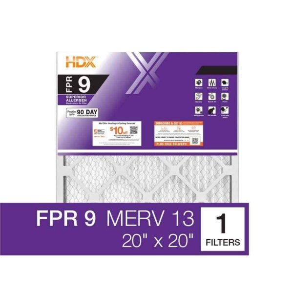 HDX 20 in. x 20 in. x 4 in. Honeywell Replacement Pleated Air Filter FPR 9(3 PK)