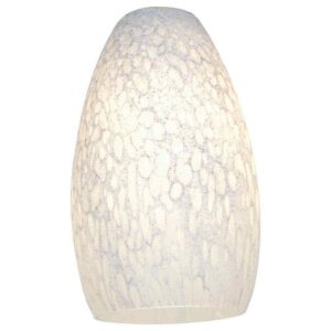 Access Lighting Inari Silk 5 in. White Stone Glass Finish for Indoor Shades 2PK