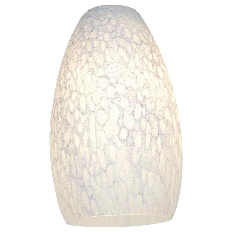 Access Lighting Inari Silk 5 in. White Stone Glass Finish for Indoor Shades 2PK