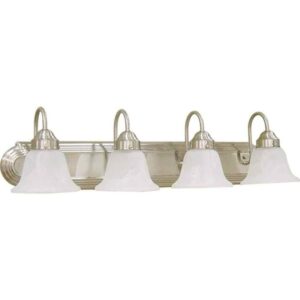 Volume Lighting 4-Light Brushed Nickel Bath Light