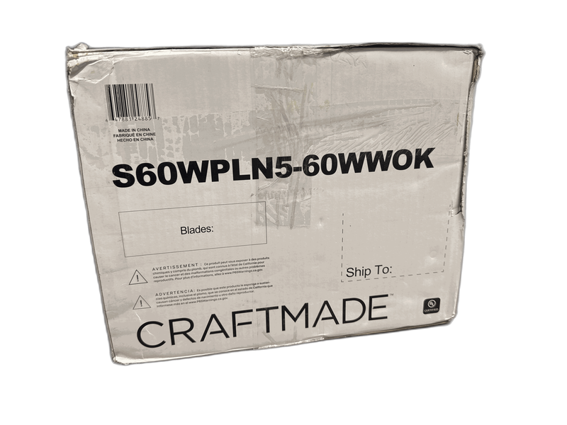 CRAFTMADE Super Pro 60 in. 3-Speed Reversible Motor Ceiling Fan in White - Image 8