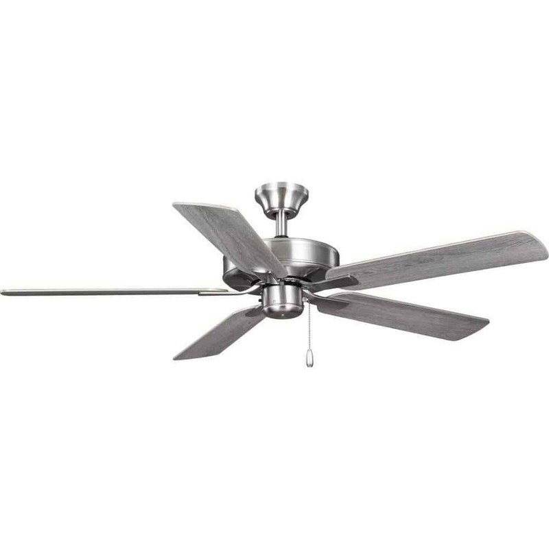 Progress AirPro Builder 52" Indoor Brushed Nickel Ceiling Fan with Remote