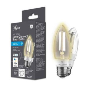 Cync 60-Watt EQ B11 Soft White Deco Medium Base BM Smart Bulbs (2-Pack)