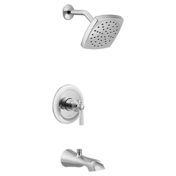 MOEN Flara M-CORE 1-Handle Eco-Performance Tub & Shower Trim Kit Chrome No Valve