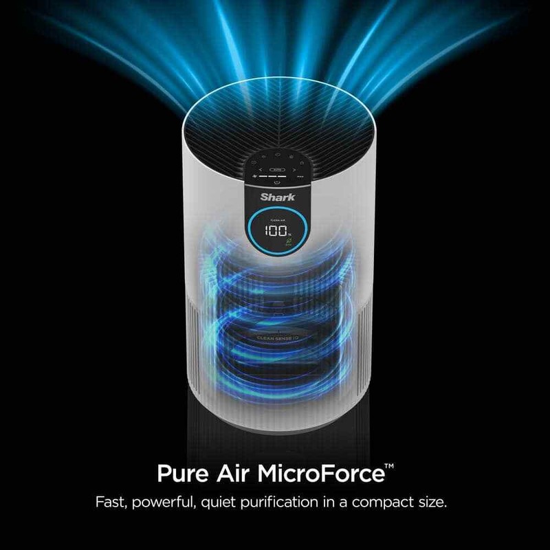 Shark True Console Air Purifier 500 sq ft HEPA CleanSense IQ Odor Lock White - Image 7