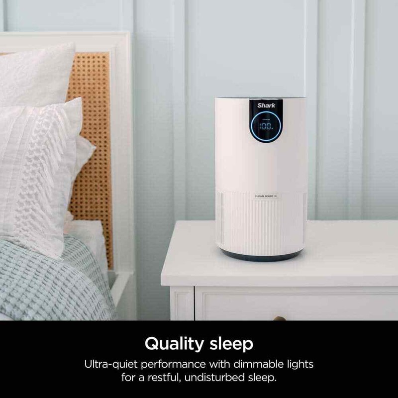 Shark True Console Air Purifier 500 sq ft HEPA CleanSense IQ Odor Lock White - Image 8