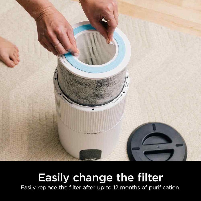 Shark True Console Air Purifier 500 sq ft HEPA CleanSense IQ Odor Lock White - Image 13