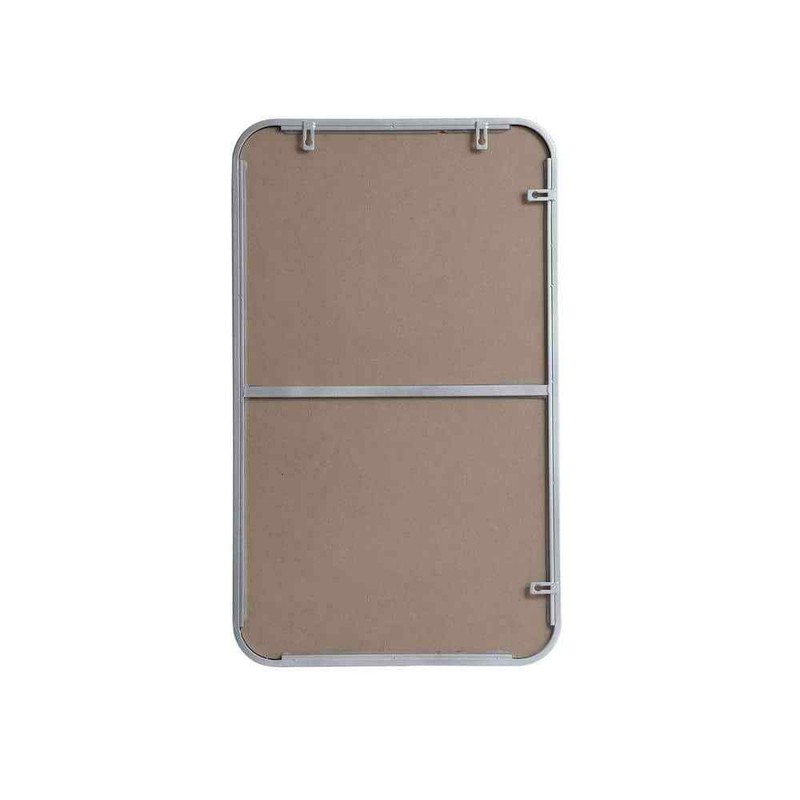 Timeless Home 18"x30" Modern Silver Metal Rectangle Mirror with Soft Corners - Image 5