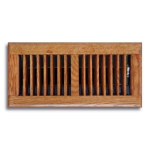 T.A. Industries 4 in. x 10 in. Oak Floor Diffuser