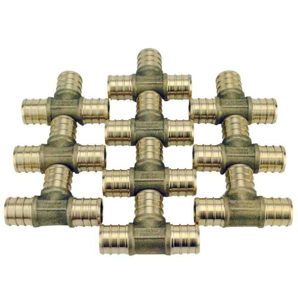 Apollo 3/4 in. Brass PEX-B Barb Tee (10-Pack)