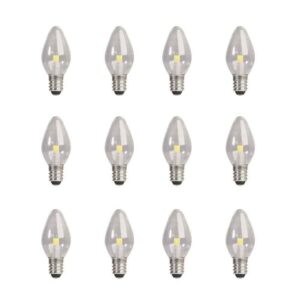 Feit Electric 7W C7 LED Night Light Bulb E12 Base Soft White 2700K (12-Pack)
