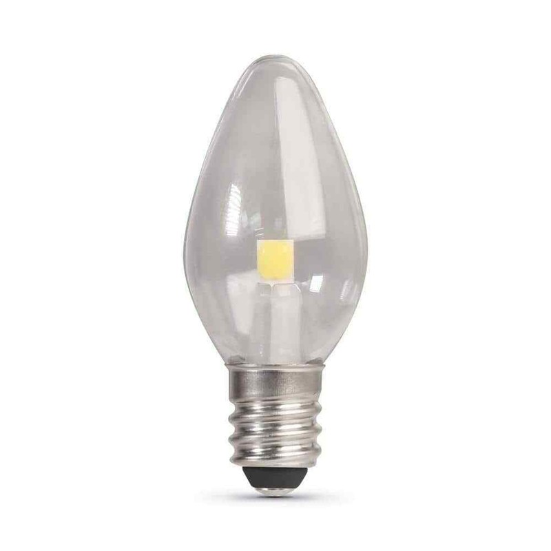 Feit Electric 7W C7 LED Night Light Bulb E12 Base Soft White 2700K (12-Pack) - Image 4