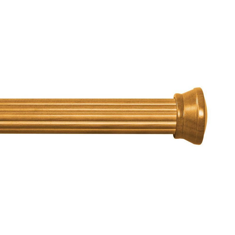 Lumi Mix And Match Heritage Oak Wood Curtain Rod Finial (Set of 2) - Image 4