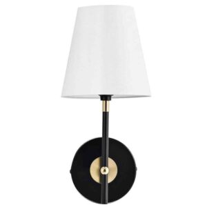 Merra 1-Light Matte Black Wall Sconce Vanity Light